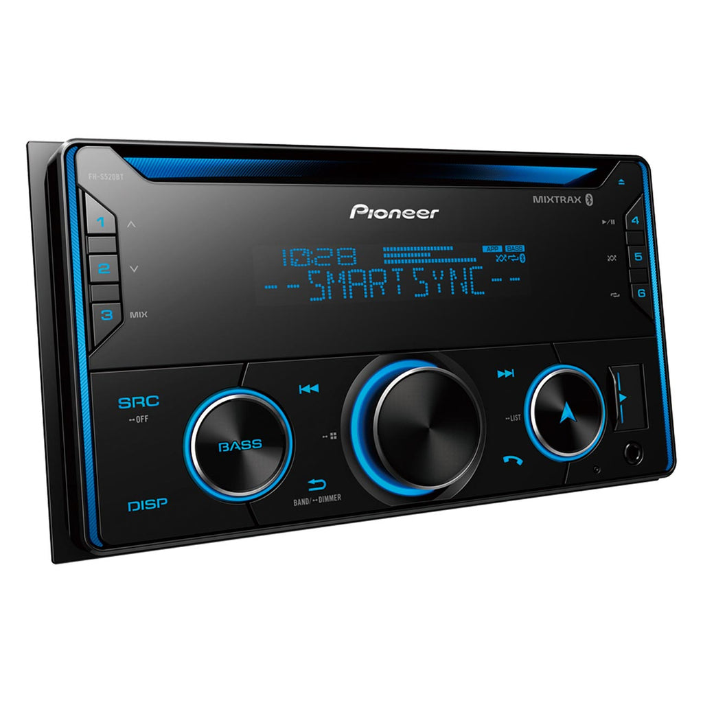 Pioneer Double DIN CD Receiver with Enhanced Audio Functions, Pioneer Smart Sync App Compatibility, MIXTRAX® and Built-in Bluetooth®