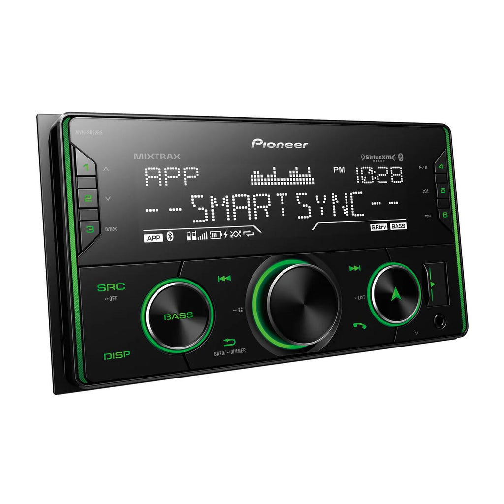 Pioneer Double DIN AM/FM Mechless Receiver with Pioneer Smart Sync, MIXTRAX®, Bluetooth®, SiriusXM-Ready™