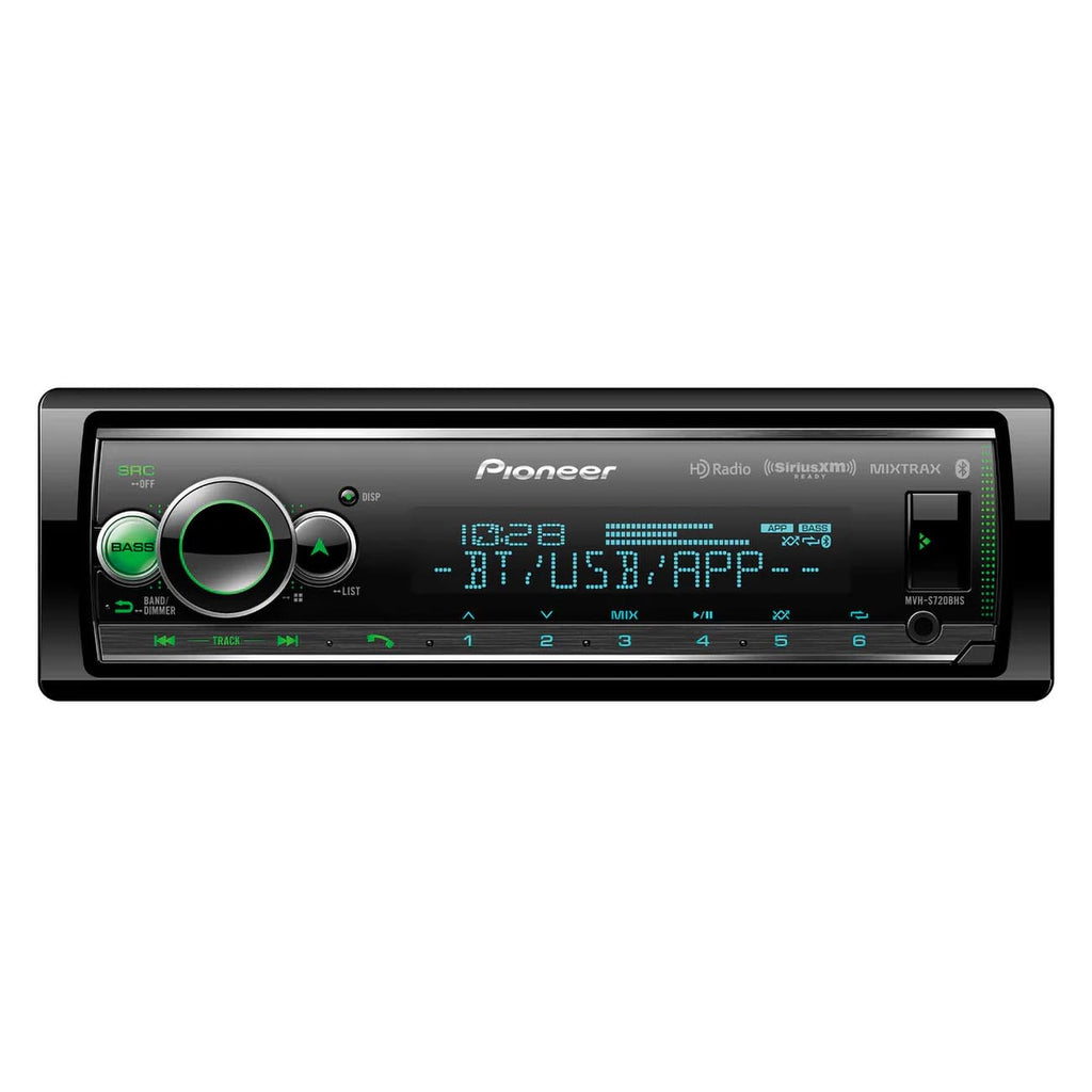 Pioneer Single DIN AM/FM Mechless Receiver with Pioneer Smart Sync, HD Radio™, MIXTRAX®, BLuetooth®, SiriusXM-Ready™