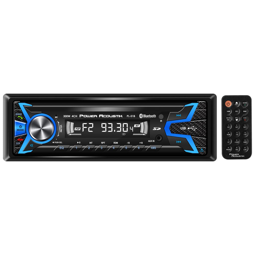 Power Acoustik Mechless Receiver with Bluetooth