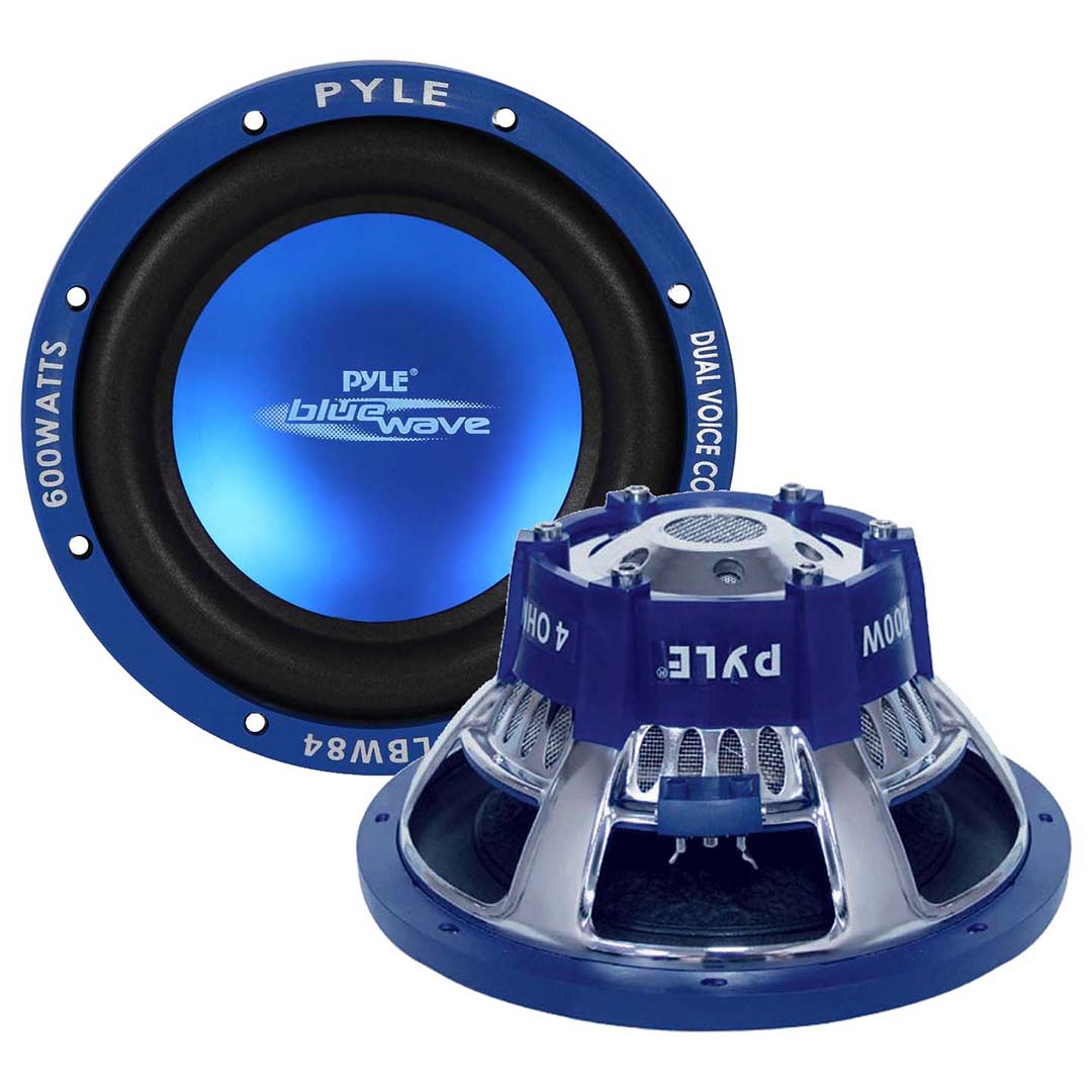 8″ Woofer, 300W RMS/600W Max, Dual 4 Ohm