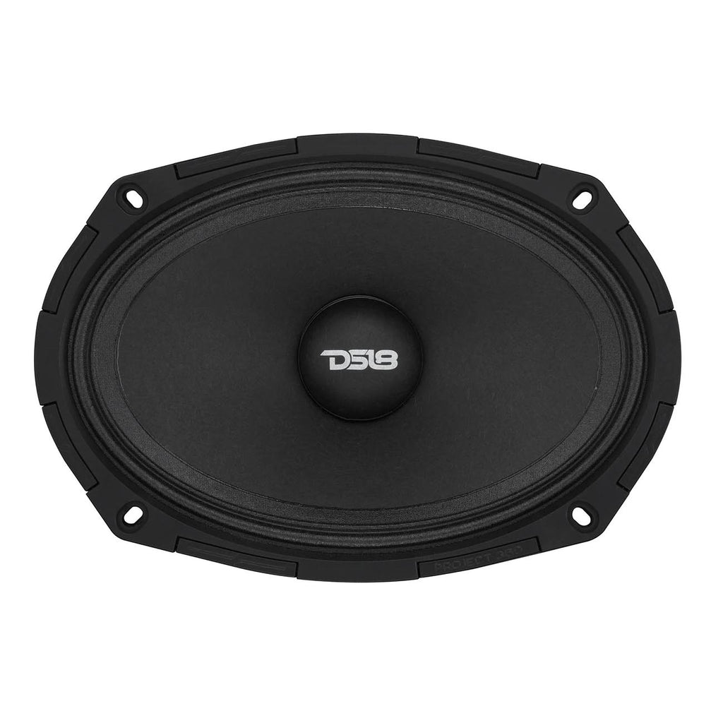 DS18 6×9" Neodymium Magnet Mid-High Loudspeaker, 350W RMS/700W MAX, 4-Ohm, Rotating Recone Design For Quick Repair (Sold Each)