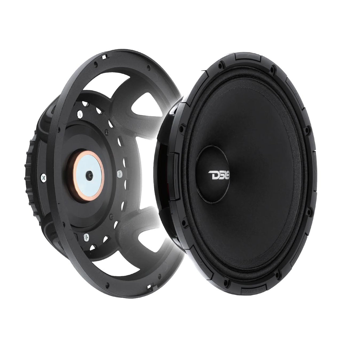 DS18 8" Neodymium Magnet Mid-High Loudspeaker, 350W RMS/700W MAX, Rotating Recone Design For Quick Repair (Sold Each)