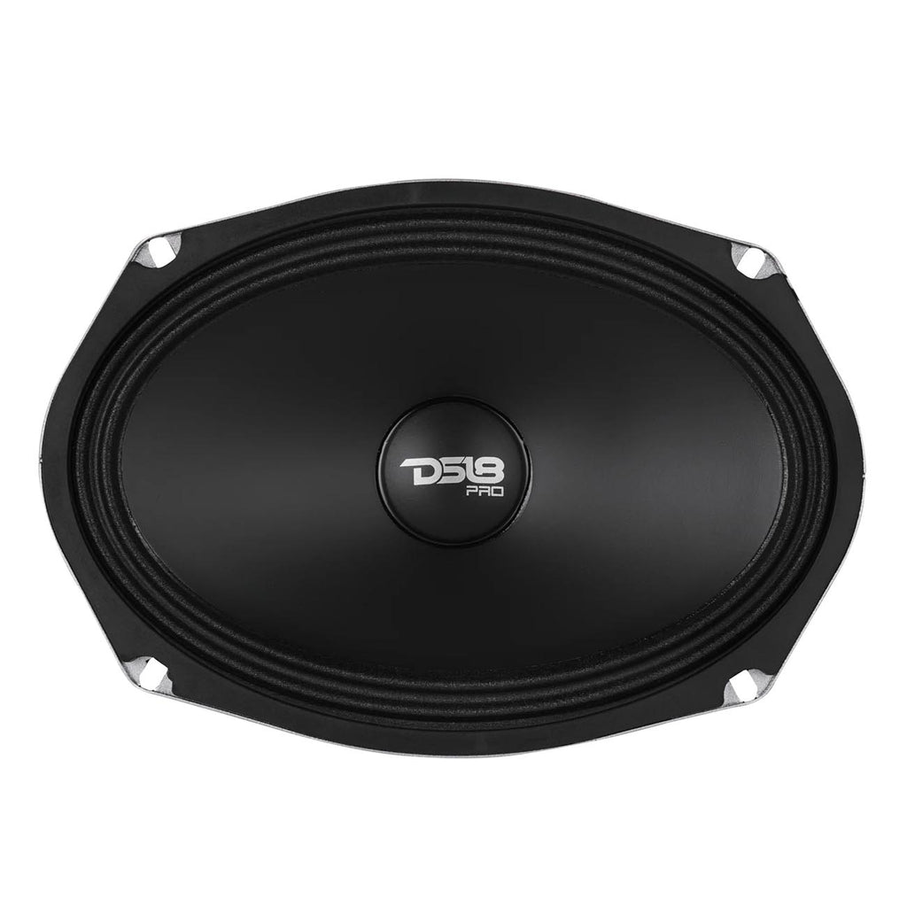 DS18 6×9" Water Resistant Midrange Speaker, 250W RMS/500W Max, 2 Ohm (Sold Each)
