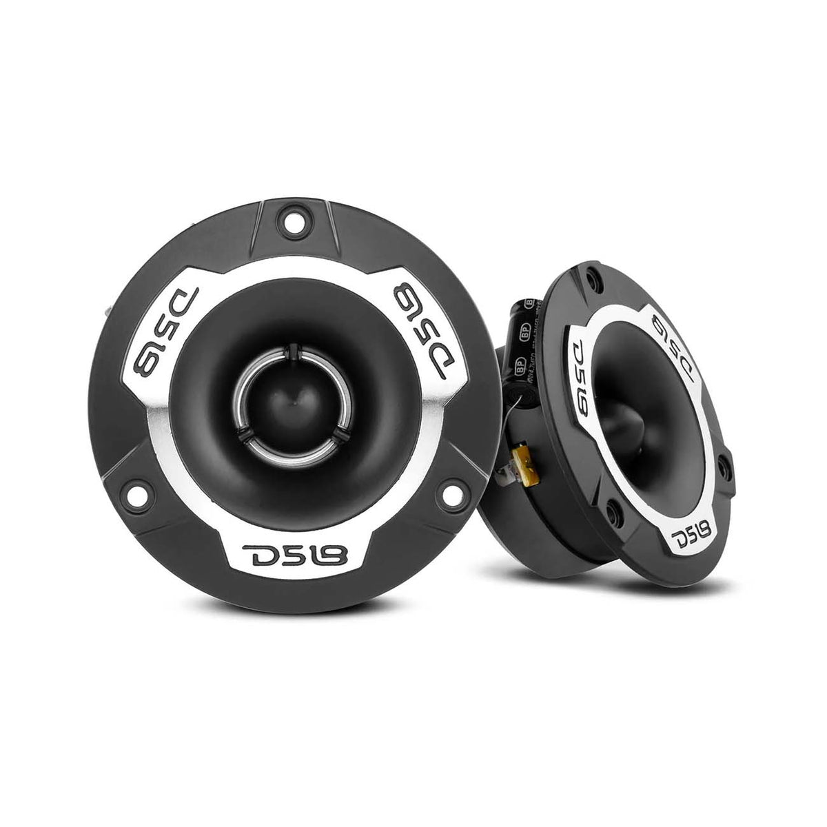 DS18 3.8" Super Bullet Tweeter - Silver/Black (Pair)
