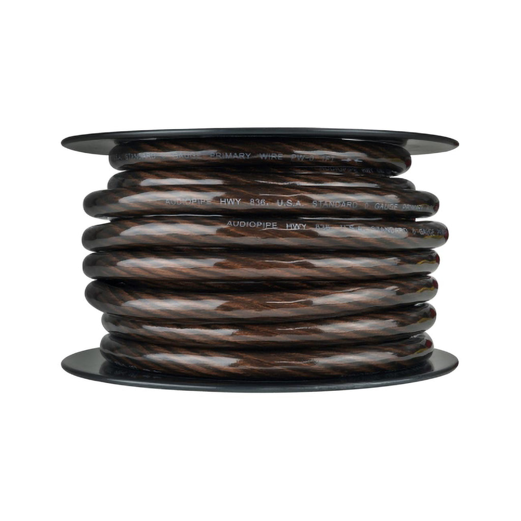 Audiopipe Power Cable 0-Gauge 50 Foot Spool – Black