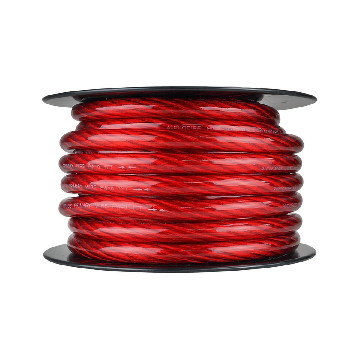Audiopipe Power Cable 0-Gauge 50 Foot Spool – Red
