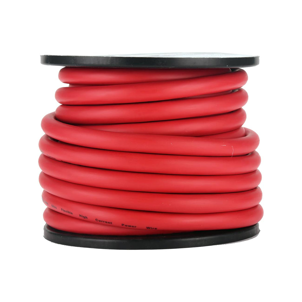 Orion Cobalt 0 Gauge CCA Wire – Red Jacket (50ft Roll)
