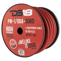 DS18 Ultra Flex CCA Power Wire 1/0 Gauge 50 Foot – Red