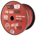 DS18 Ultra Flex CCA Power Wire 4 Gauge 100 Foot – Red