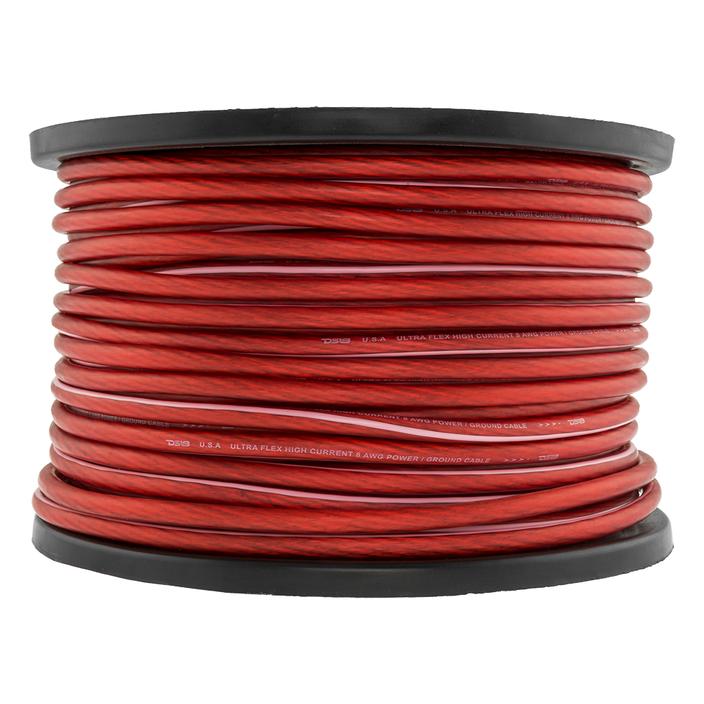 DS18 Ultra Flex CCA Power Wire 8 Gauge 250 Foot – Red