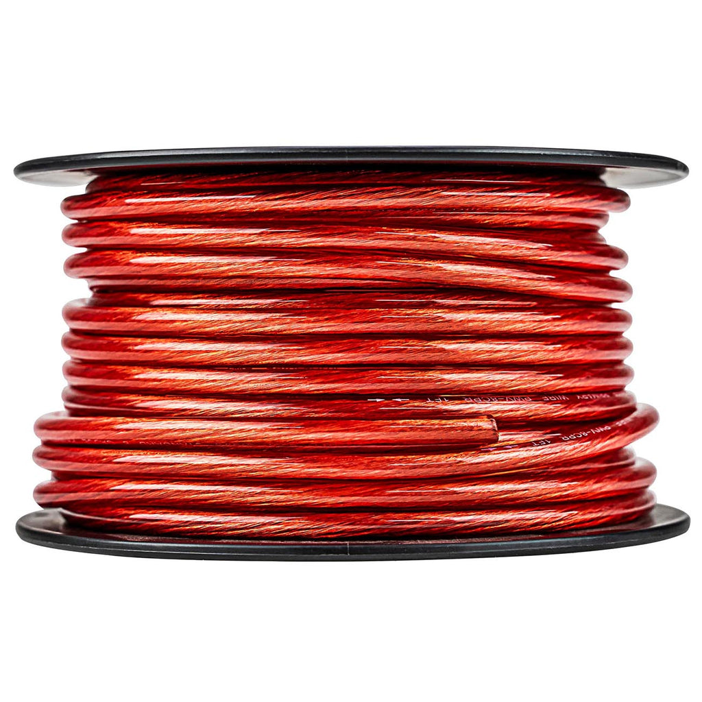 Audiopipe 100% Copper 4 Gauge 100 Foot Roll – RED
