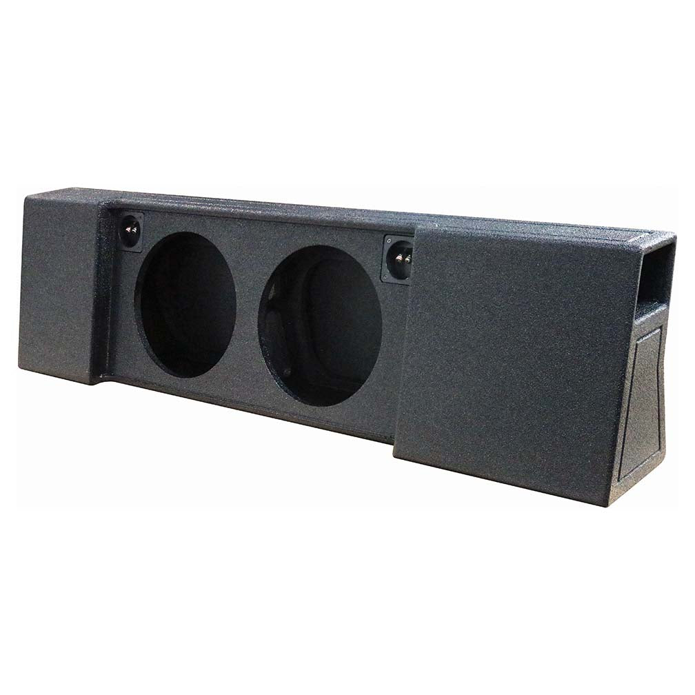 QPower “QBOMB" Ford F-Series Super Crew '09-'26 Dual 12" Vented Empty Woofer Enclosure