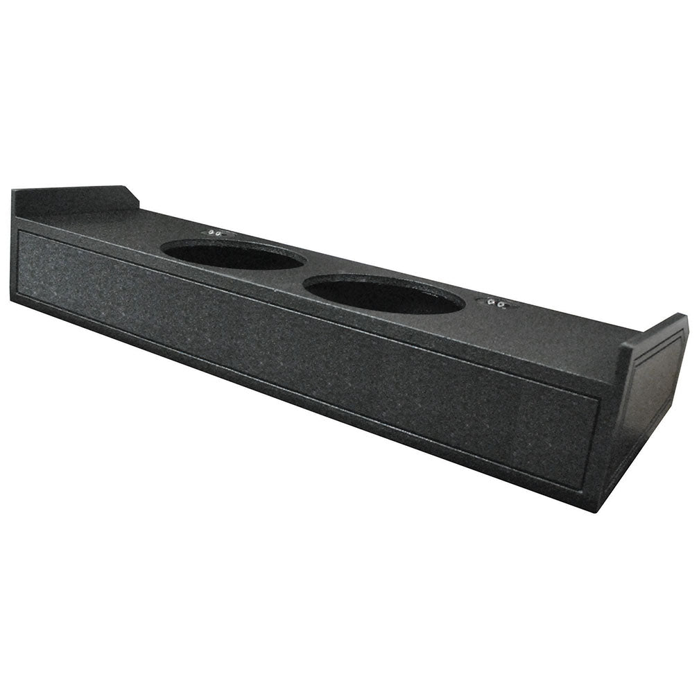 QPower Dual 12" Sealed Empty Woofer Enclosure - '09-'26 Ford F-150 Super Crew and '17-'26 Ford F-250/350 Super Crew
