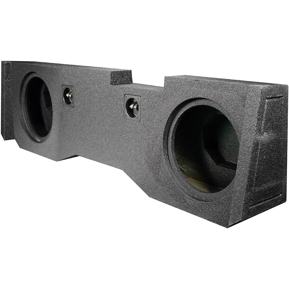 QPower “QBOMB" Chevy/GMC Crew Cab '14-'18 Dual 10" Empty Woofer Enclosure