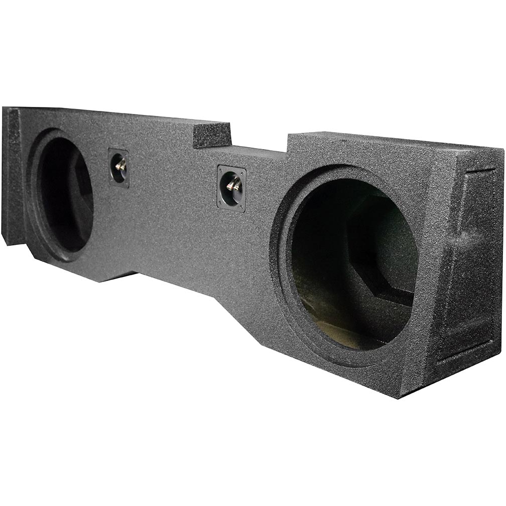 QPower “QBOMB" Chevy/GMC Crew Cab '14-'18 Dual 12" Empty Woofer Enclosure