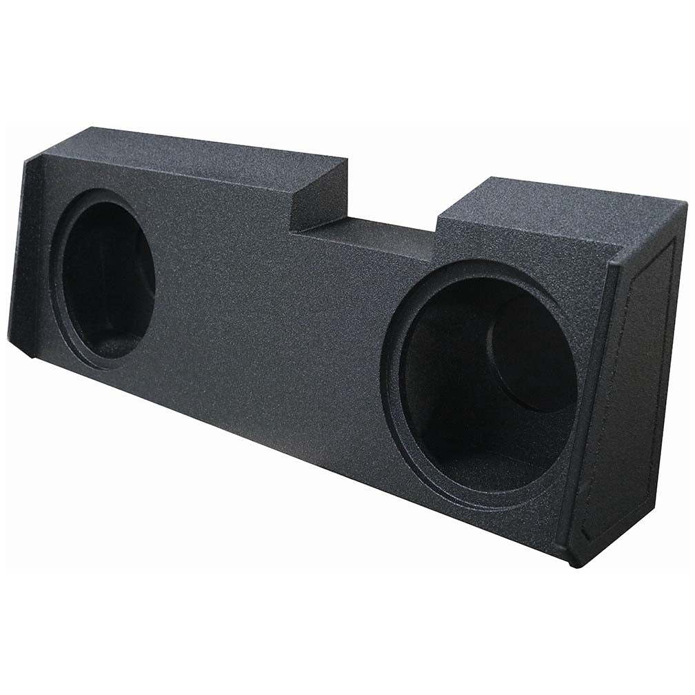 QPower “QBOMB" Chevy/GMC Crew Cab or Double Cab '19-'26 Dual 12" Sealed Woofer Enclosure