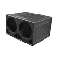 QPower “QBOMB" Dual 10" Turbo-Ported Empty Woofer Enclosure