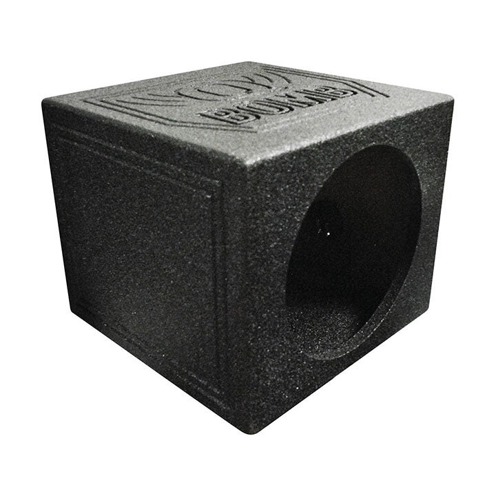 QPower “QBOMB" Single 12" Sealed Empty Square Woofer Enclosure