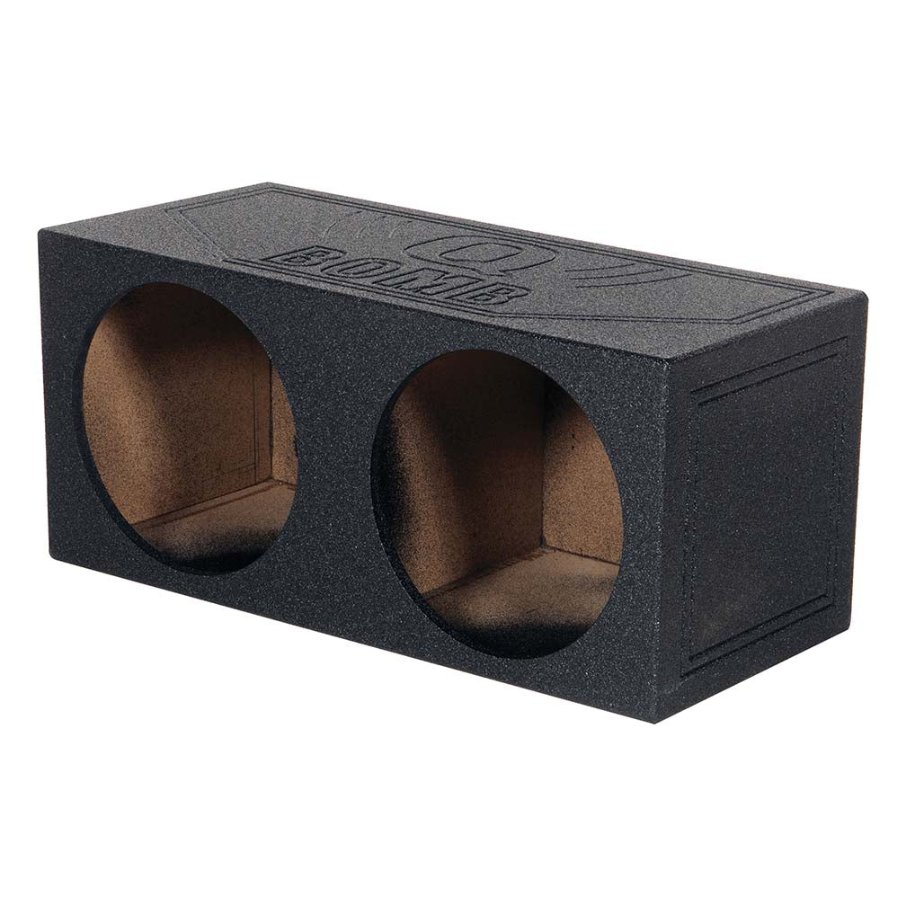 QPower “QBOMB" Dual 12" Sealed Empty Woofer Enclosure