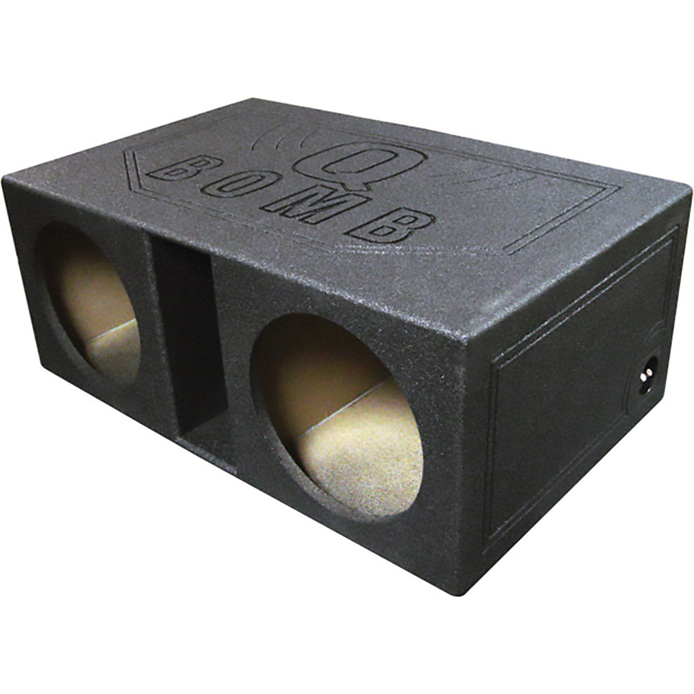 QPower “QBOMB" High SPL Dual 12" Extra Large Slot Ported Empty Woofer Enclosure