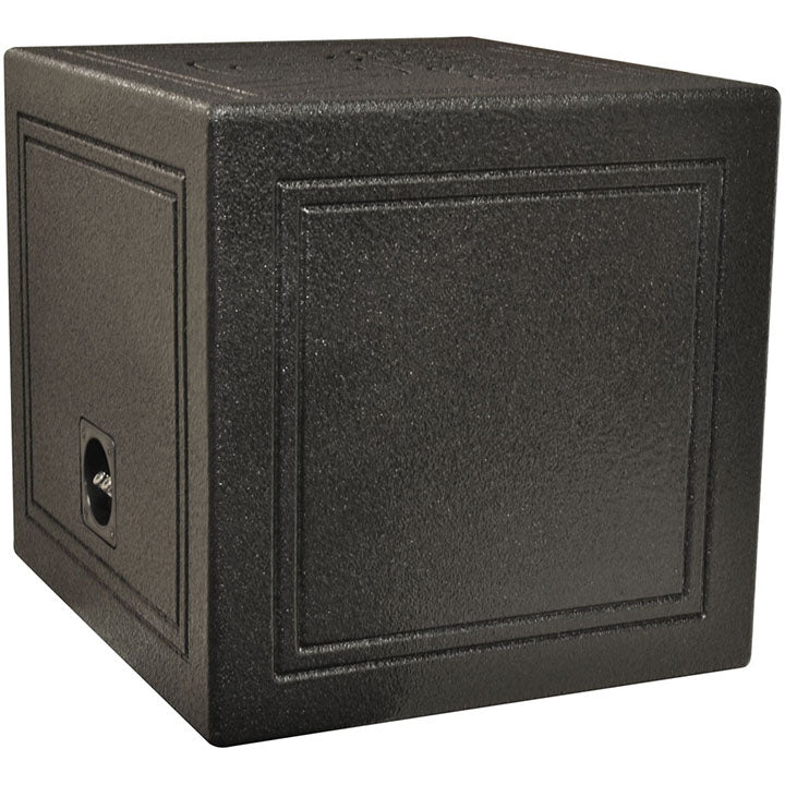 QPower “QBOMB" Single 15" Sealed Empty Square Woofer Enclosure