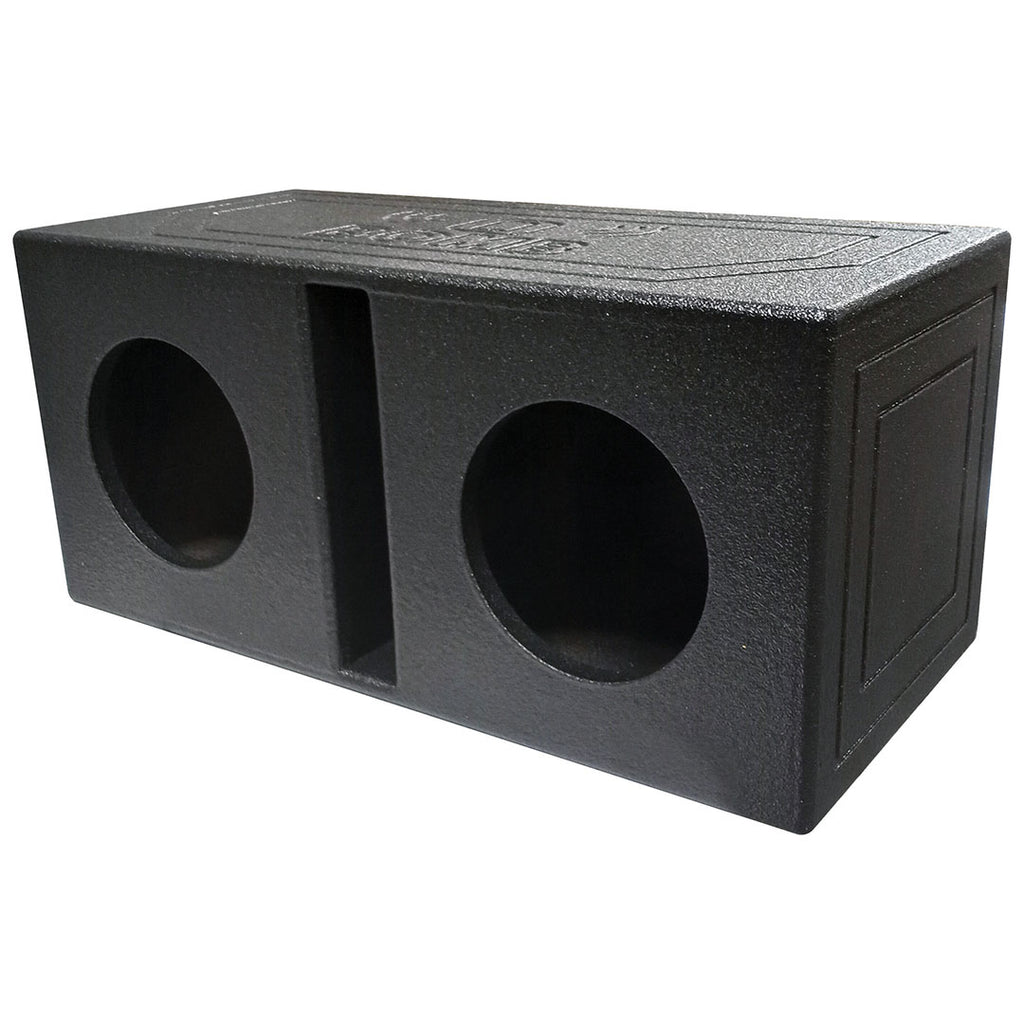 QPower “QBOMB" Dual 8" Slot-Ported Empty Woofer Enclosure