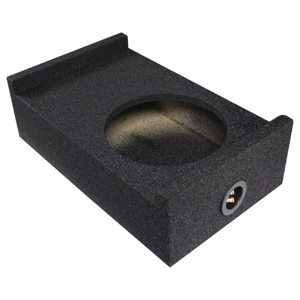QPower “QBOMB" Single 10" Sealed Downfire or Behind Seat Empty Woofer Enclosure