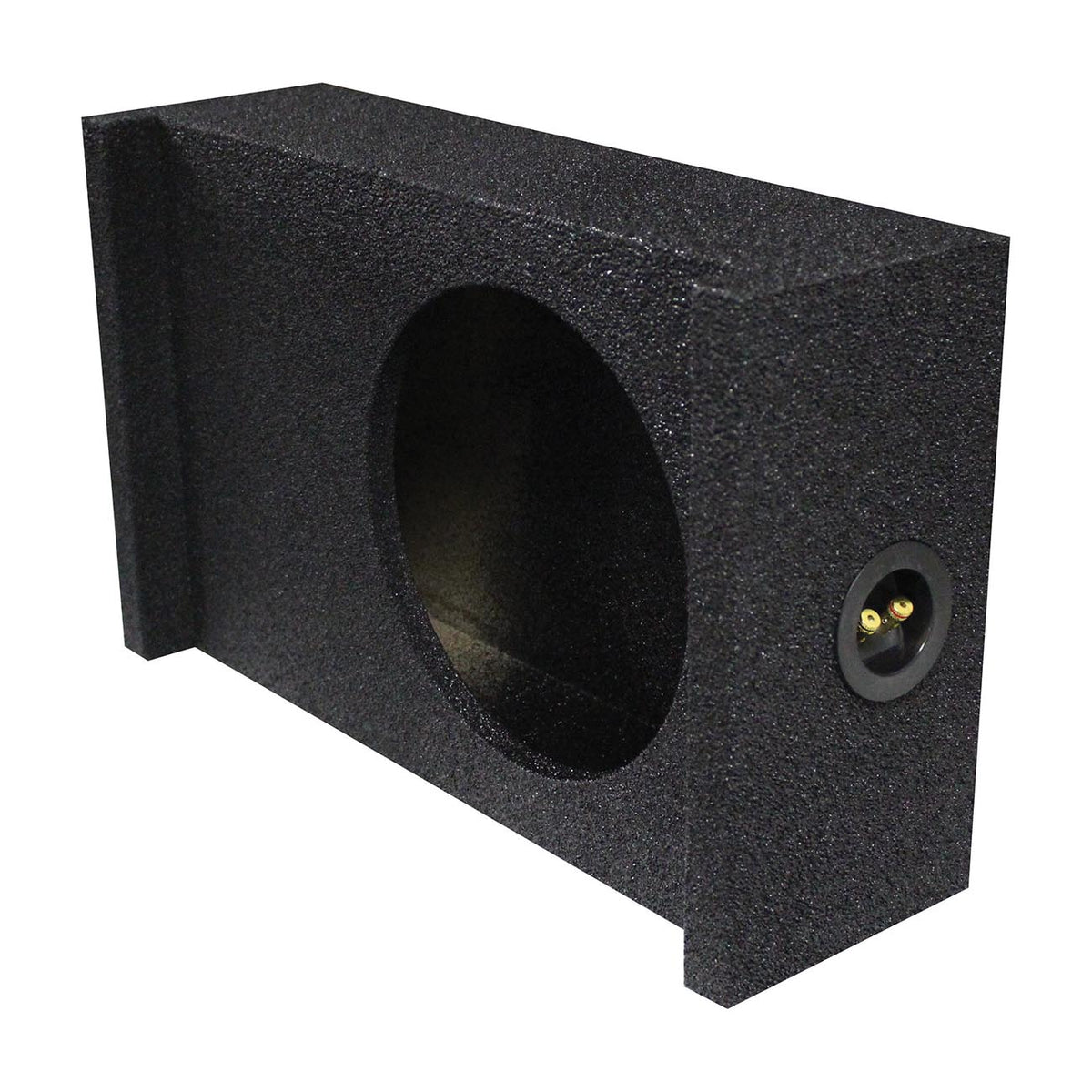 QPower “QBOMB" Single 10" Sealed Downfire or Behind Seat Empty Woofer Enclosure
