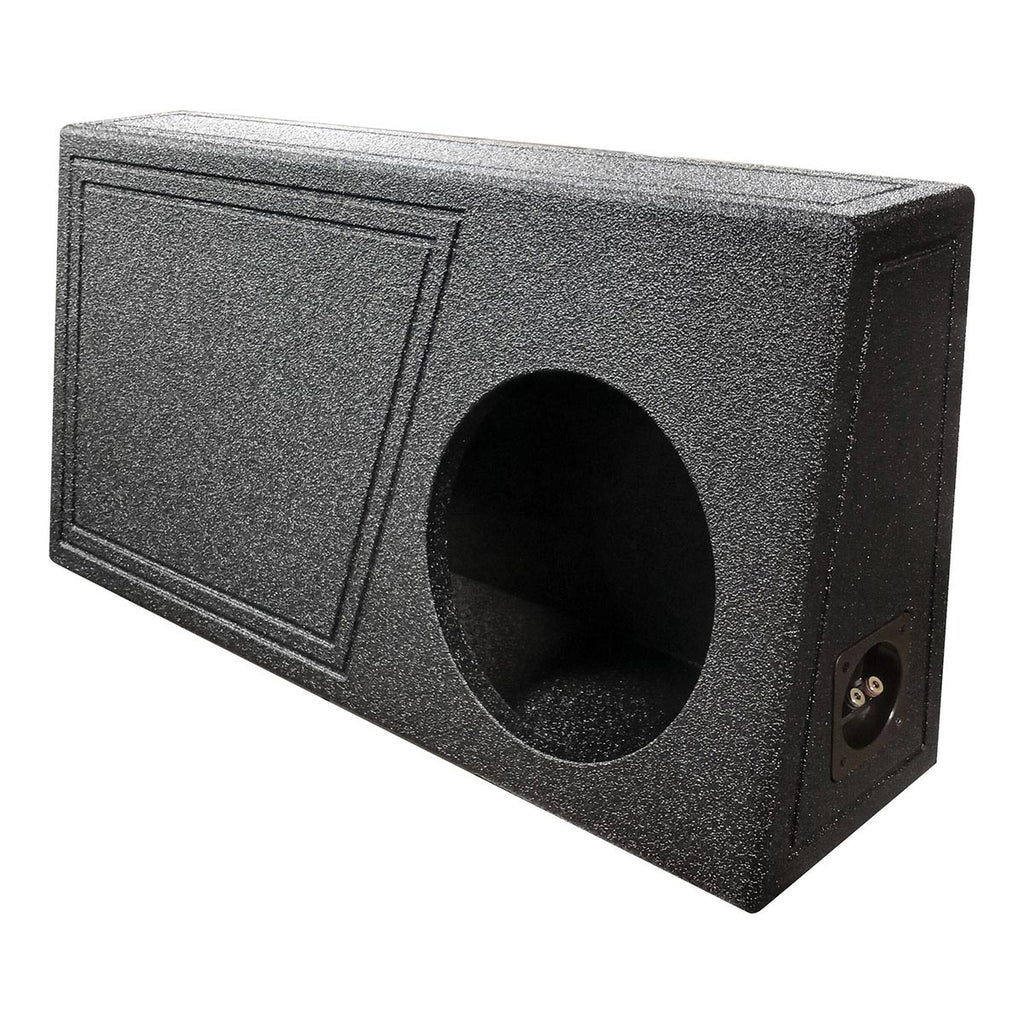 QPower “QBOMB" Single 10" Ported Empty Woofer Enclosure (Behind Seat)