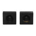 QPower “QBOMB" Single 6-1/2" Square Sealed Speaker Enclosures (Pair)