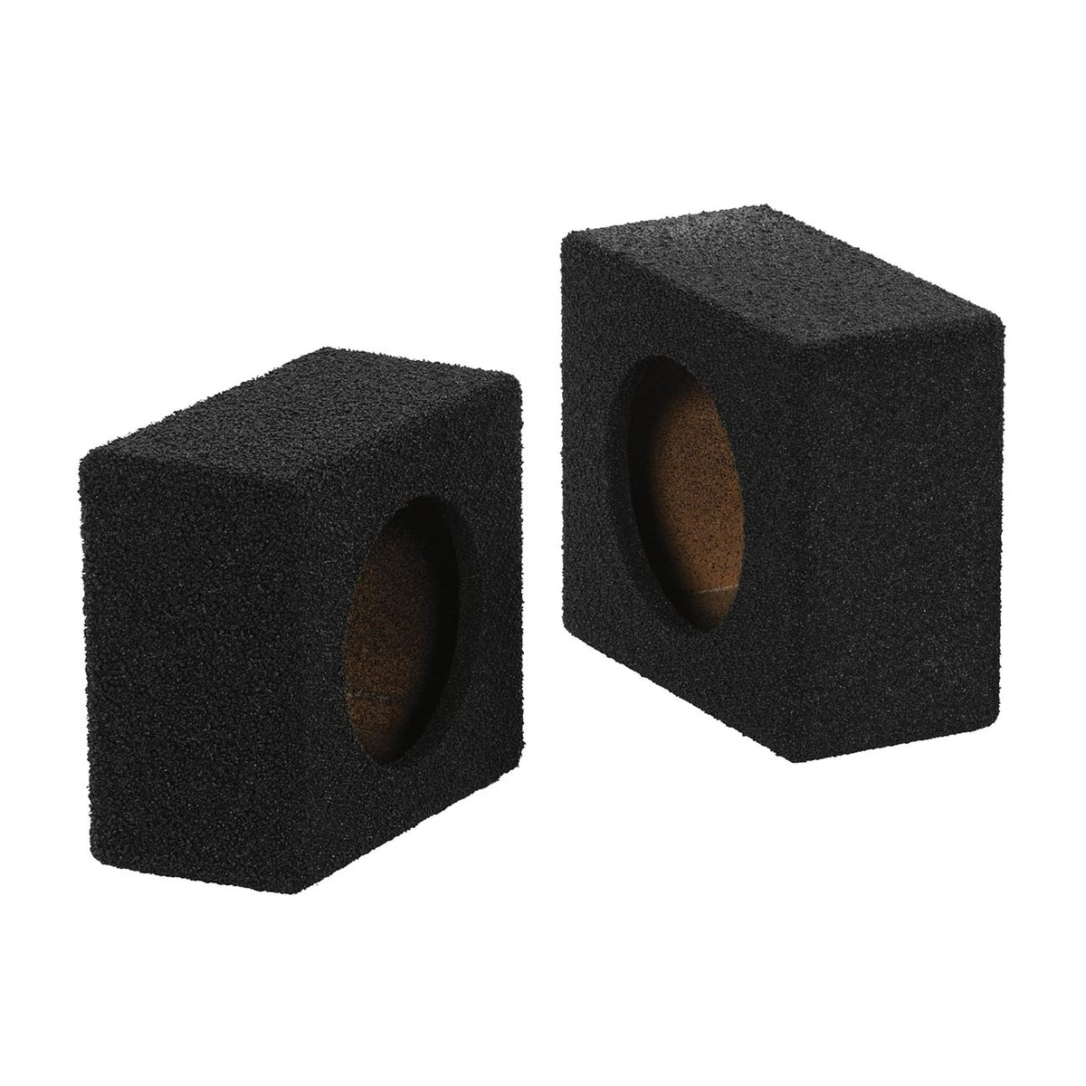 QPower “QBOMB" Single 6-1/2" Square Sealed Speaker Enclosures (Pair)