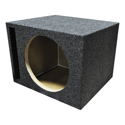 Single 10" Slot Ported Vented Heavy Duty Empty Woofer Enclosure