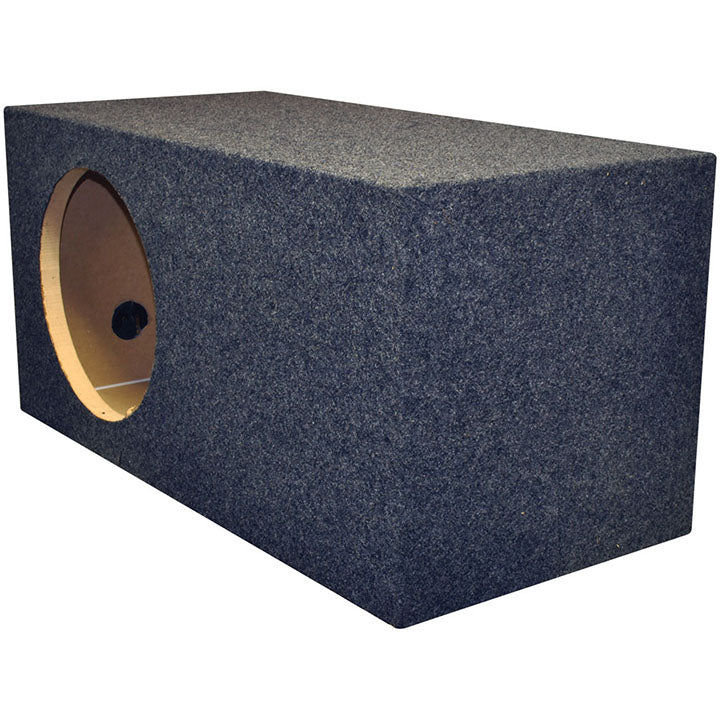 QPower Single 12" Slot Ported Vented Heavy Duty High SPL X-Large Empty Woofer Enclosure