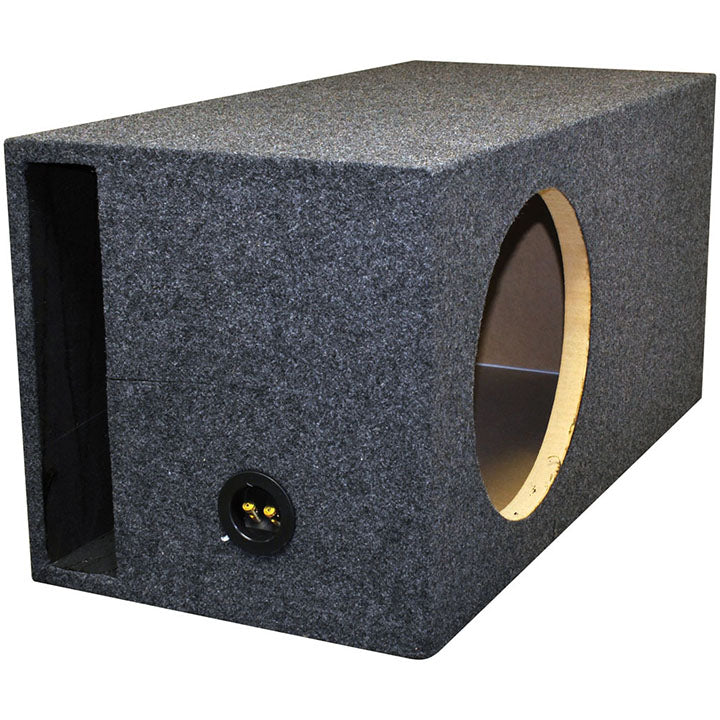 QPower Single 12" Slot Ported Vented Heavy Duty High SPL X-Large Empty Woofer Enclosure