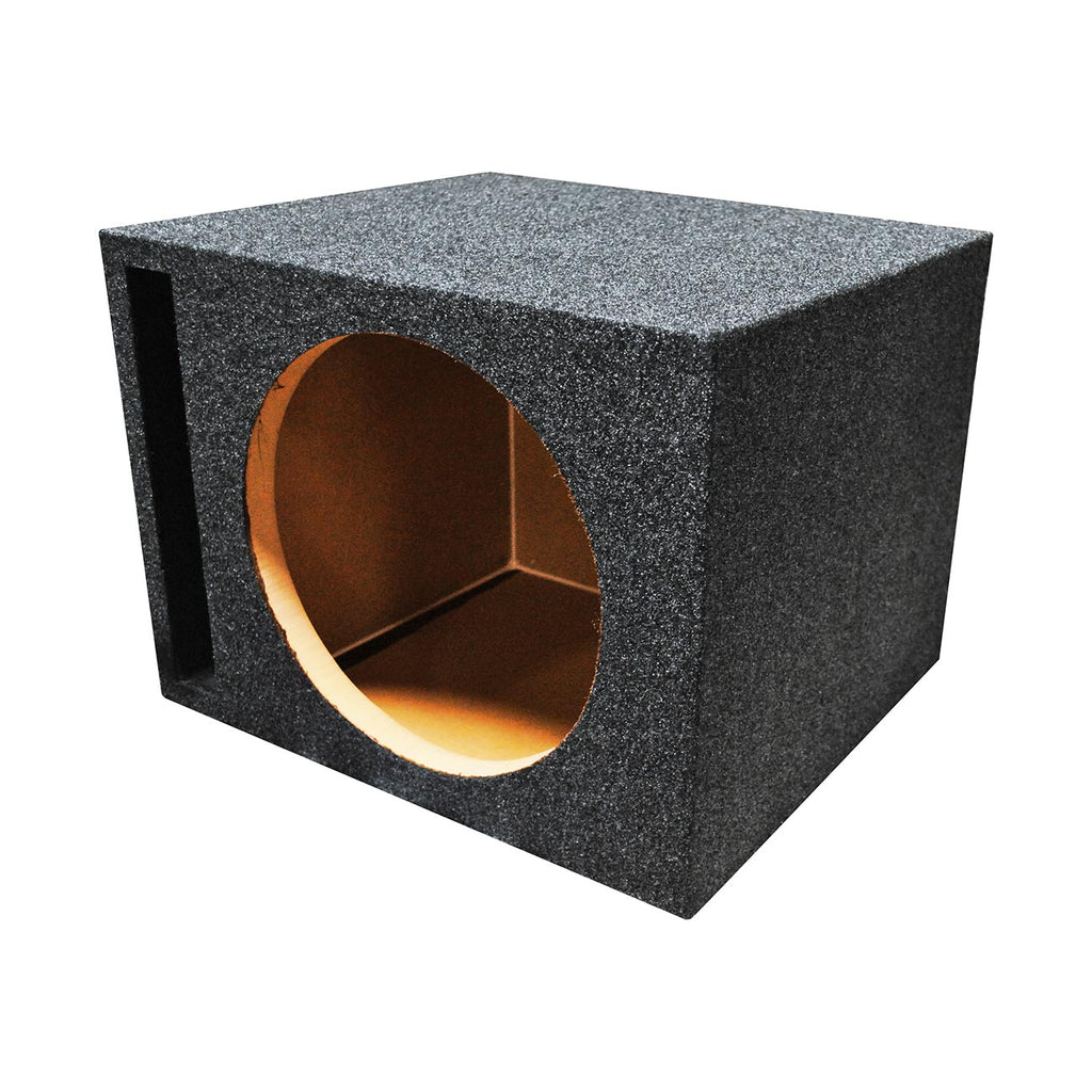 Single 12" Slot Ported Vented Heavy Duty Empty Woofer Enclosure
