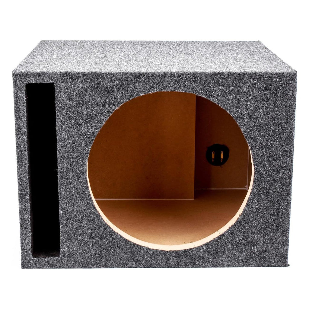 Single 12" Slot Ported Vented Heavy Duty Empty Woofer Enclosure