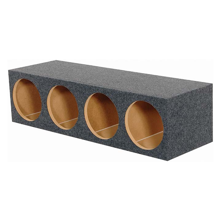 QPower Quad 12" Sealed Heavy Duty Empty Woofer Enclosure
