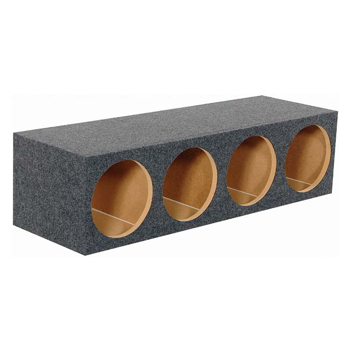 QPower Quad 12" Sealed Heavy Duty Empty Woofer Enclosure