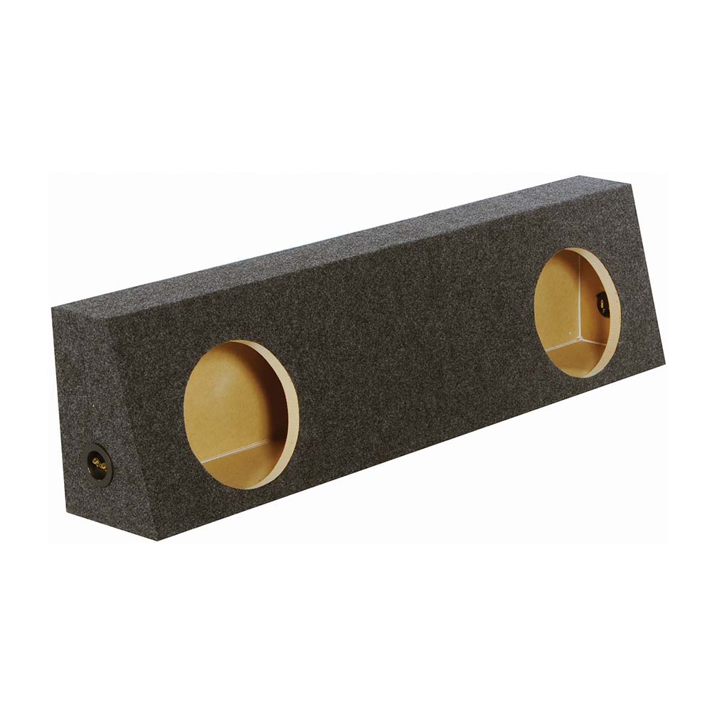 QPower Dual 10" Sealed Heavy Duty Empty Woofer Enclosure