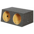QPower Dual 12" Sealed Heavy Duty Angled Empty Woofer Box