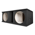 QPower Dual 12" Curved Vent Port Empty Woofer Enclosure