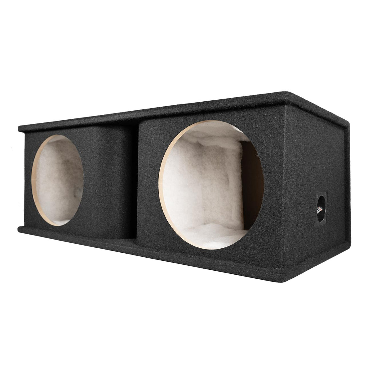 QPower Dual 12" Curved Vent Port Empty Woofer Enclosure