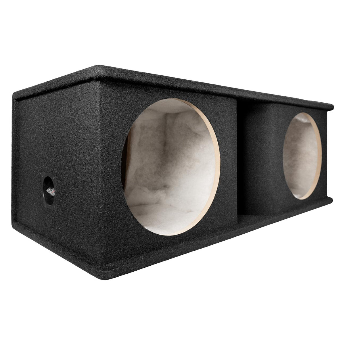 QPower Dual 12" Curved Vent Port Empty Woofer Enclosure
