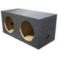 QPower Dual 12" Sealed Heavy Duty Square Empty Woofer Box
