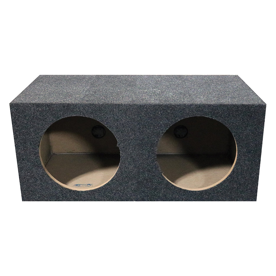 QPower Dual 15" Sealed Heavy Duty Square Empty Woofer Box