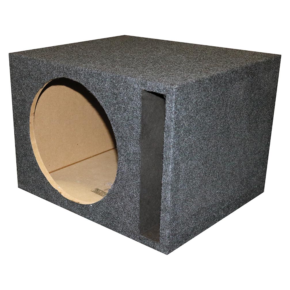 Single 12" Slot-Ported Vented Empty Woofer Enclosure