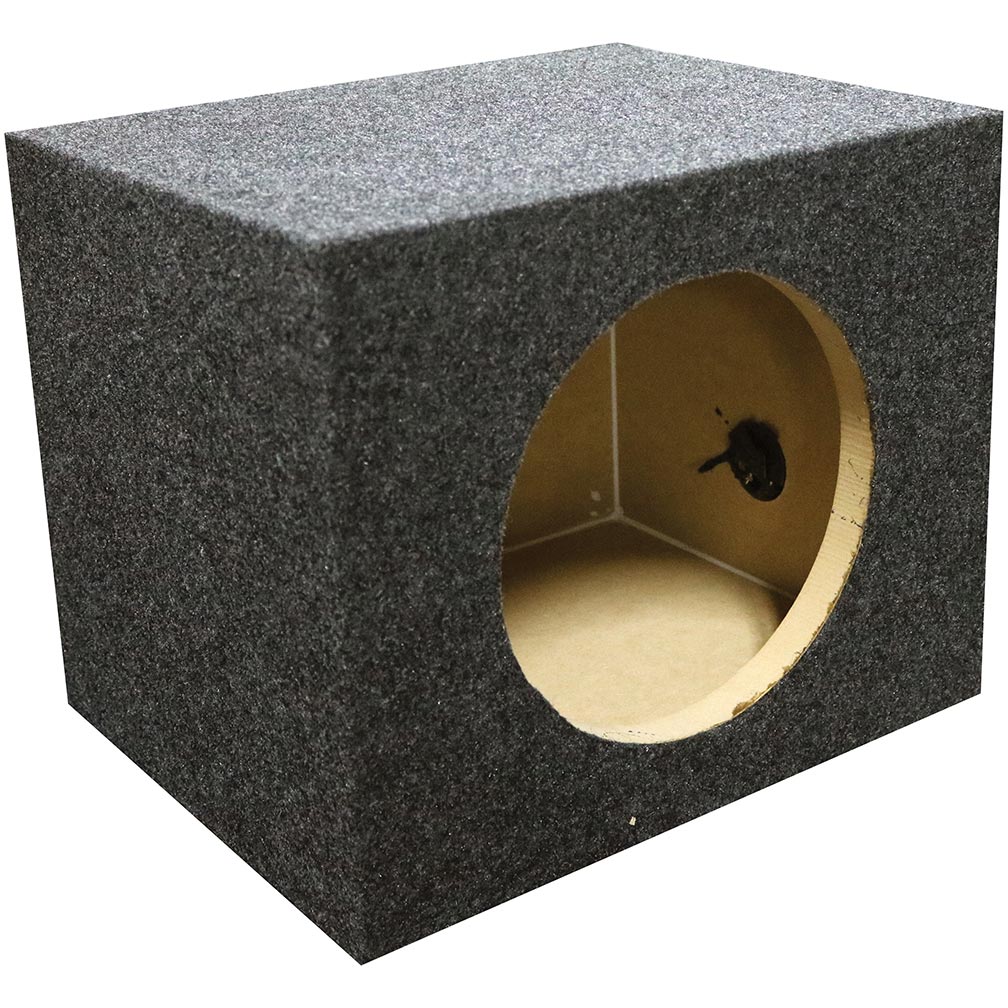 QPower Single 12" Heavy Duty Sealed Empty Woofer Box