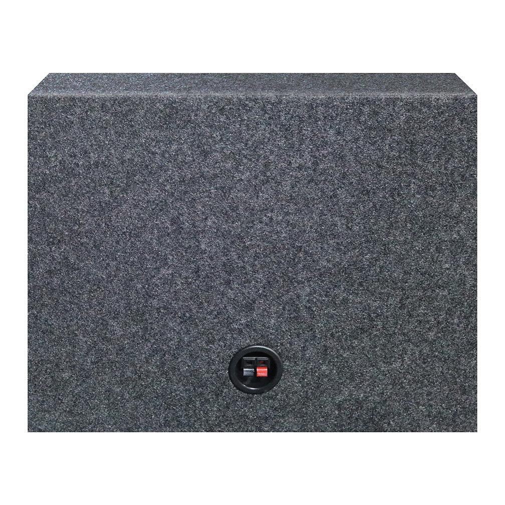 QPower Single 12" Sealed Angled Empty Woofer Boxes (Pair)