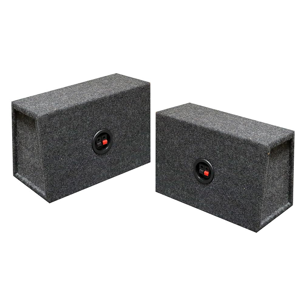 QPower Single 6×9" Sealed Empty Speaker Boxes (Pair)